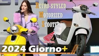 ALLNEW 2024 Honda Giorno  RetroStyle Motorized Scooters [upl. by Oicanata]