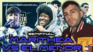 SEMIFINAL  MARITHEA VS EL MENOR 🤯 FMS INTERNACIONAL HISTÓRICA  EL HEREDERO VS LA REINA😱 [upl. by Valentino479]