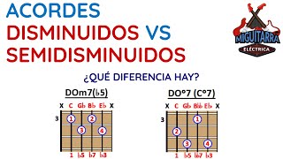 🎶 Acordes Disminuidos vs Semidisminuidos ¿Qué diferencia hay [upl. by Ludie]