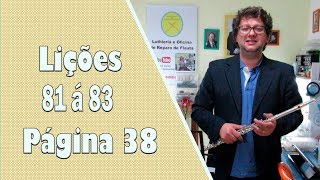 Lições 80 à 83  Página 38  Ligaduras e exercícios técnicos  Aulas de Flauta Transversal [upl. by Paehpos535]