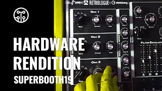 New Steinberg Retrologue Hardware Synth  Superbooth 2019  Thomann [upl. by Mannos]