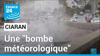 Tempête Ciaran  une quotbombe météorologiquequot dans un quotrail de dépressionsquot • FRANCE 24 [upl. by Atinehc]