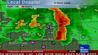 Tornado Warning April 6 2010 [upl. by Ylimme]