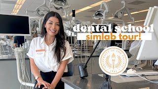 dental school simlab tour dugoni school of dentistry dental student preparing for winter quarter [upl. by Nirrac286]