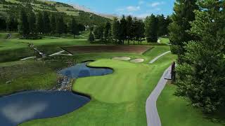 CranssurSierre Golf Club  Hole 13 TrackMan Virtual Indoor Golf Preview [upl. by Perr]