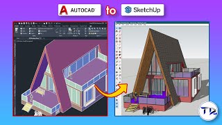 How to Export AutoCAD dwg to Sketchup  the right way [upl. by Silloc]