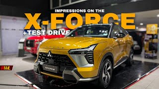 Impressions on the all new Mitsubishi Xforce 2024  Test Drive [upl. by Cristiona9]