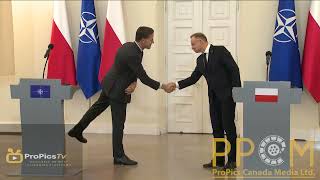 NATO Sec General Mark Rutte met with Polish President Andrzej Duda amp Prime Minister Donald Tusk [upl. by Cormack]