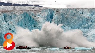 GLACIER WIPES OUT TOURISTS [upl. by Karame]