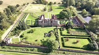 LONG MELFORD HOLY TRINITY CHURCH KENTWELL HALL AND MELFORD HALL DJI MINI 4 PRO [upl. by Ahsienom]