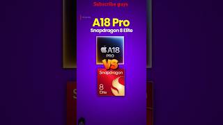 Apples🍎 A18 pro vs Snapdragon Elite 🔥tech shortsfeed shorts trending viralshort snapdragon [upl. by Leor]