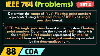 IEEE 754  Solved Problems Set 2 [upl. by Noved]