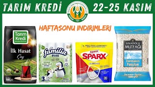 TARIM KREDİ HAFTASONU İNDİRİMLERİ ✅ 25 KASIMA KADAR GEÇERLİ MARKET FİYATLARI [upl. by Gilmour269]