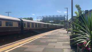 57315 and 57313 pass through Lostwithiel station [upl. by Ingles]