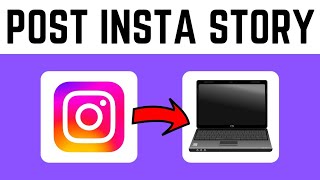 How To Post Instagram Story From LaptopPC EASY METHOD [upl. by Torr]