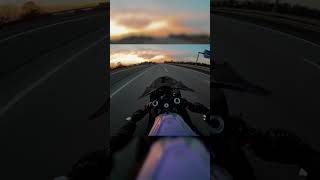 Feeling good 😍 bikelife s1000rr s1k wheelie autobahn sunset 1000cx [upl. by Abocaj]