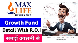 Max life growth fund complete detail  max life growth fund portfolio  Max life growth fund NAV [upl. by Ahseyt350]