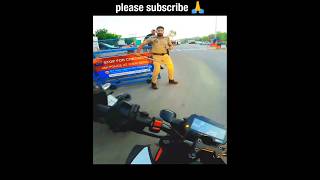 Police Vs bike rider এই দুইটার ভিতরে আপনি কোনটা 😍 trending rider viralvideo motovlog shorts [upl. by Yatnod]