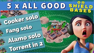 great attacks on SHIELD BASES 3 solos on operation DEEP CUT 😎 BOOM BEACH gameplay amp strategy [upl. by Maribelle]