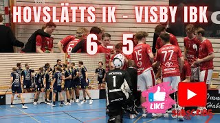 Highlights Hovslätts IK  Visby IBK InnebandyFloorball [upl. by Flemming]