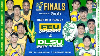 FEU VS DLSU  Finals Game 1  Mens Division  VLeague Collegiate Challenge Raw Video [upl. by Atinehc]