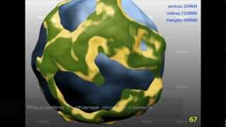 quotPlanet Generatorquot 3D Perlin noise displacement of geospheres [upl. by Child]