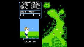 Vs Stroke amp Match Golf Arcade Longplay 1984 Nintendo Men Version set GF42 F [upl. by Urbai]