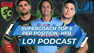 NRL Supercoach Top 5 Per Position Halfback [upl. by Meehahs]