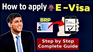 How to apply for eVisa  Step by Step Complete Guide evisa brp [upl. by Zurheide666]