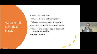 Stem Cell Transplantation When Why and How with Dr Clinton Lewis [upl. by Elletse]