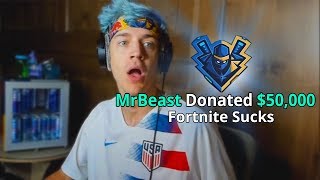 I Donated 50000 To Ninja  Fortnite [upl. by Eicak514]