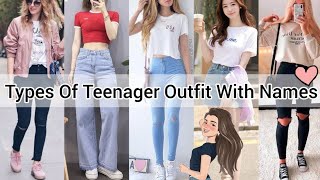 Types of dresses for teenage girl with namesOutfits ideas for teenagers with namesTeenager outfits [upl. by Pickett256]