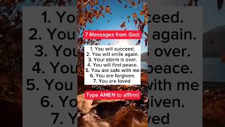 7 Messages from God  God Message Today  God Message For You godmessage jesuslovesyou [upl. by Emie953]