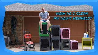 How to clean your dogs Ruff Land Kennel Tutorial [upl. by Patrich]