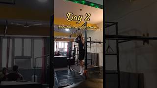 Day 2 front lever progression front lever tutorial frontlever calisthenicsbeginner gymnast cck [upl. by Boorer]