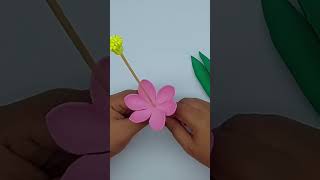 Wonderful Glitter Foam Flower Bouquet Making Ideas shorts [upl. by Ecnerol]