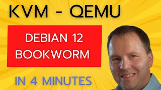 setup debian bookworm domain on kvm in 4 minutes [upl. by Nawor]