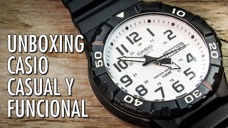 Unboxing Casio MRW210H Reloj Analógico de Cuarzo en Español [upl. by Burd589]