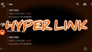 Add Hyperlink In Text Command For Bot in DBD  Bot designer For Discord  DBD AND MORE [upl. by Nyltiac]