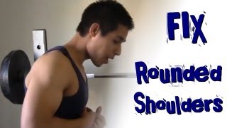 2 Exercises to Fix Rounded Shoulders [upl. by Atniuq965]