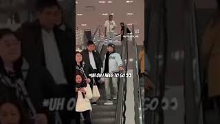 Touching hands on escalator prank [upl. by Reo]