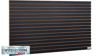 VEVOR Slatwall Panels 4 ft x 2 ft Black Garage Wall Panels Review [upl. by Eoj]