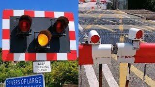 Rare Lights and Barriers at Kingswear Marina Level Crossing Devon [upl. by Phenice]