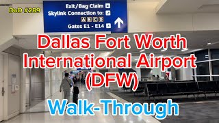 DallasFort Worth International Airport DFW WalkThrough on Terminals [upl. by Akcirehs]