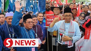 Sg Bakap polls PHs candidate focuses on unity and peace Perikatan stresses continuity [upl. by Aruam]