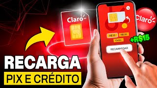 Como fazer 👉RECARGA CLARO ONLINE via PIX e Cartão de Crédito SUPER FÁCIL e RÁPIDO [upl. by Ivers]