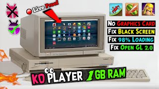 How to Download AND install KO PLAYER LITE   1 GB RAM AND 1 CORE ONLY [upl. by Evslin]