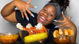 CRAB LEGS amp JUMBO SHRIMP amp SPICY NOODLES MUKBANG EATING SHOW [upl. by Nosrak568]