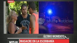 Masacre en la escribanía – Telefe Noticias [upl. by Ahseram]