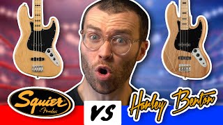 70s Jazz Bass Shootout  Squier Classic Vibe VS Harley Benton JB75 [upl. by Yttocs]